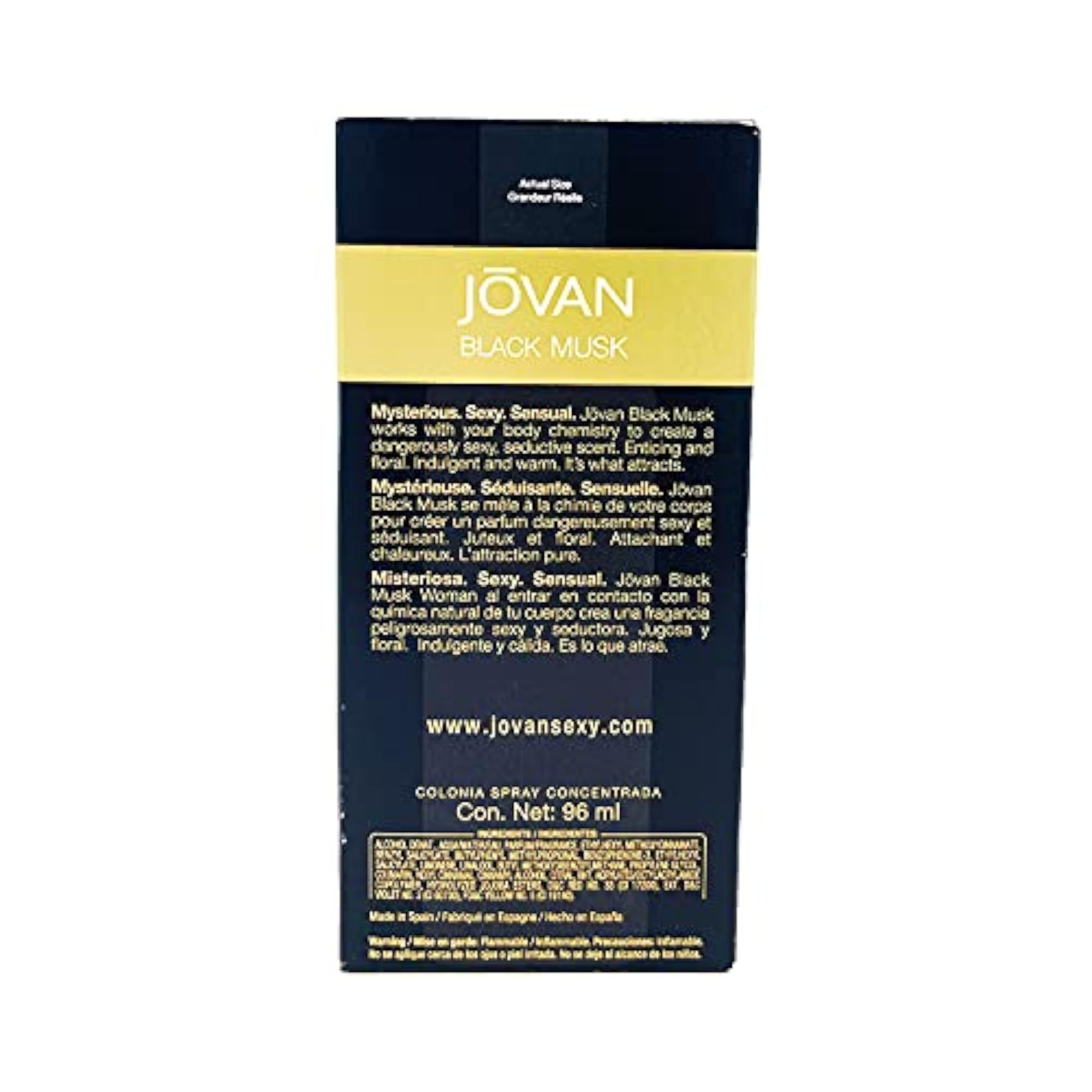 Black Musk Eau De Cologne Liquid for Women